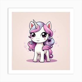 Cute Unicorn 251 Art Print