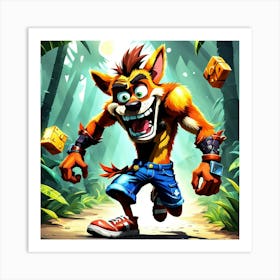 Crash Bandicoot Art Print