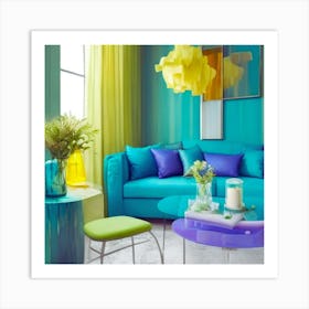 Bright Living Room Art Print