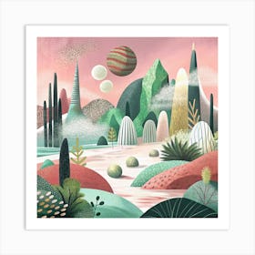 Planets In The Sky Art Print