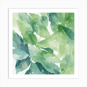 Green Leaves 1 Art Print