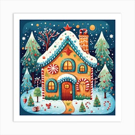 Gingerbread House 2 Art Print