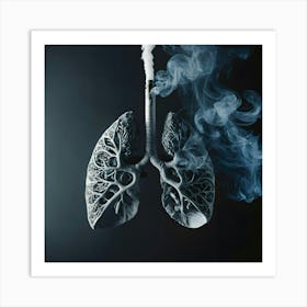 Lungs And Smoke 1 Art Print