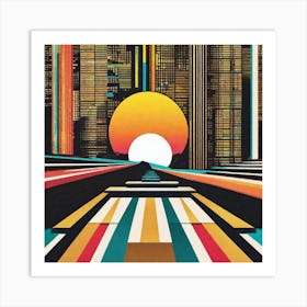 Sunset In The City Art Print