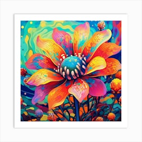 Colorful Flower Art Print