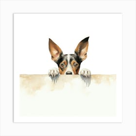 Toy Fox Terrier Dog 3 Art Print