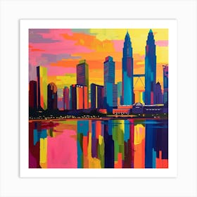 Abstract Travel Collection Kuala Lumpur Malaysia 2 Art Print