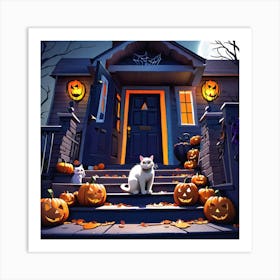 Halloween House 8 Art Print