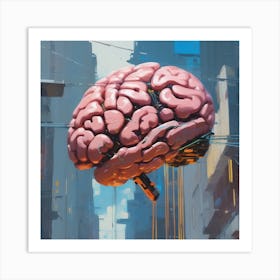 Brain In The City 1 Art Print