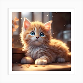 Cute Kitten 2 Art Print