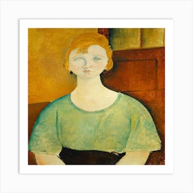 Portrait Of A Young Woman 1 Art Print