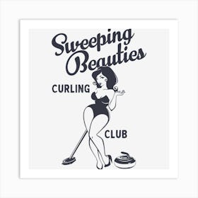 Sweeping Beauties Art Print