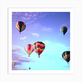 Hot Air Balloons In The Sky Art Print