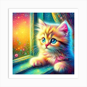 Feline Creative Cat Illustration 98 1 Art Print