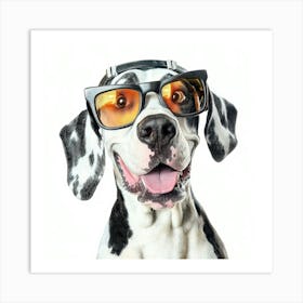 Dalmatian Wearing Sunglasses Art Print