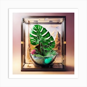 Magicbox Various Watercolor Art Poster Of Monstera Art Print