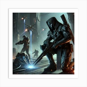 Void Phantoms Combat Role Art Print