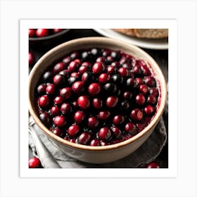 Cranberry Sauce Art Print