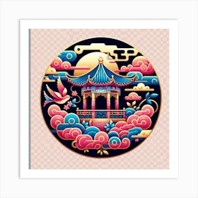 Chinese Pagoda Art Print