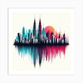 City Skyline Art Print