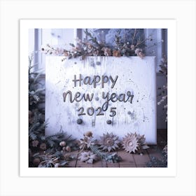 Happy New Year 2025 Art Print