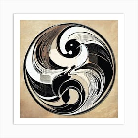 Yin Yang 10 Art Print