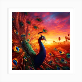 Peacock4 Art Print