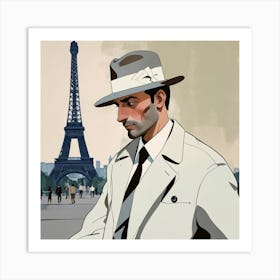 French man in Paris 3 Art Print