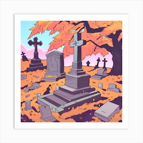 Graveyard 13 Art Print