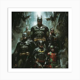 Bat Family Art Print