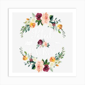 Petal Patrol Flower Girl Funny Wedding Art Print