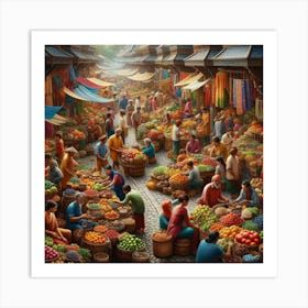 Fruit Market 1 Art Print