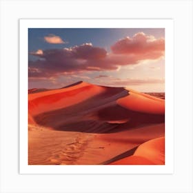 Sunset In The Desert 1 Art Print