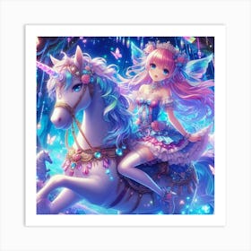 Fairy Unicorn Art Print