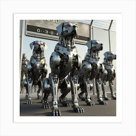 Robot Dogs 1 Art Print