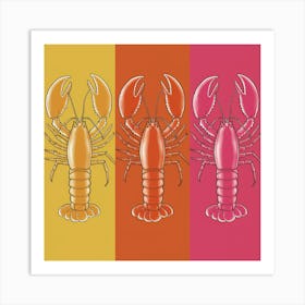 Lobsters 5 Art Print