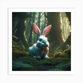 Rabbit In The Forest 39 Art Print