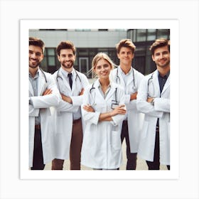 Group Of Doctors Art Print