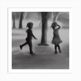 Children In The Park Art Print