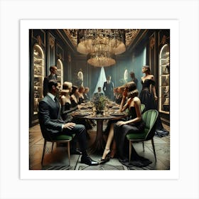 An Elegant, Upscale Dining Experience At The Venom Art Print