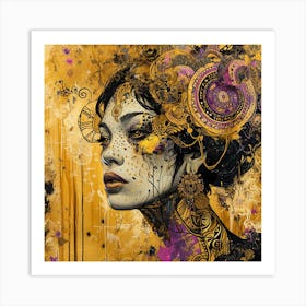 'Golden Girl' 2 Art Print