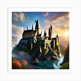 Hogwarts Castle 24 Art Print