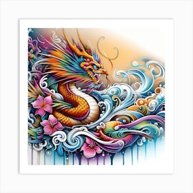 Dragon Painting 2 Art Print