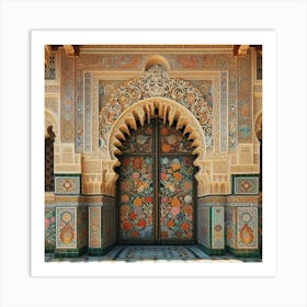 Doorway To The Palace Of Morocco49 Art Print