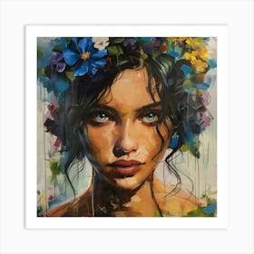 Flower Girl 7 Art Print