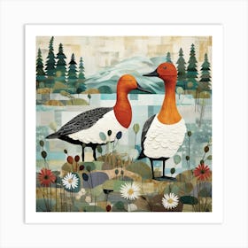 Bird In Nature Canvasback 4 Art Print