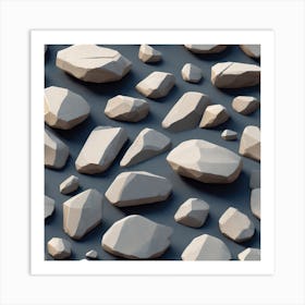 Abstract Rocks Art Print