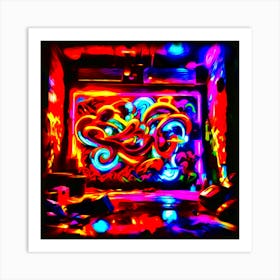 Psych Graffiti Art Print