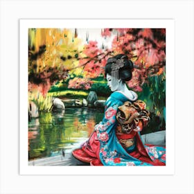 Geisha Art Print