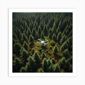 Drone In The Forest 2 Art Print